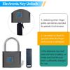 Keyless Portable USB Charging Fingerprint Lock,Smart Padlock Quick Unlock Waterproof and Rustproof,Smart Lock for Warehouses, Gym, Schools, Homes,
