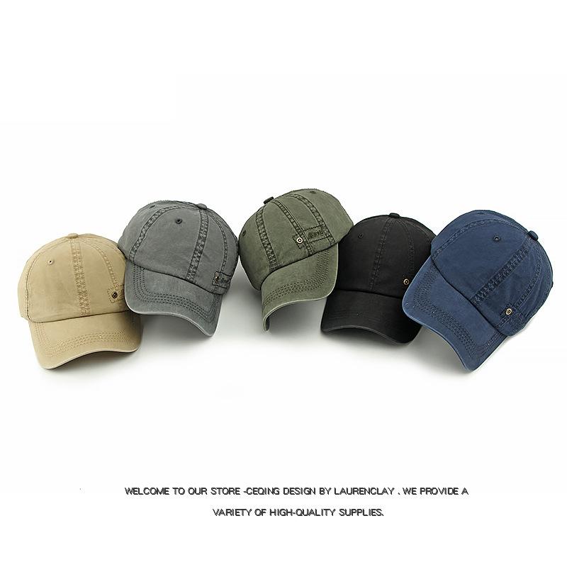 Baumwoll-Baseballkappe Herren Outdoor Sonnenschutz Sonnenhut Vintage Kappe