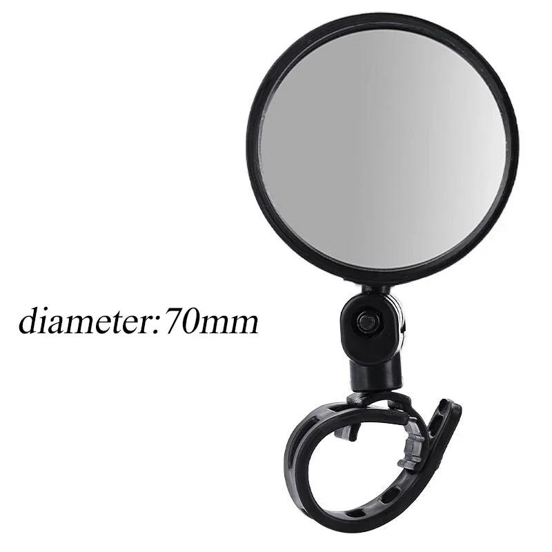 1/2PCS Mini Bicycle Mirror Handlebar Rearview Side Mirror for Bicycle Motorcycle Adjustable for Bike Riding Cycling Mirr W7Z9