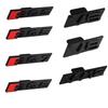 ABS Plastic Car Front Grille Badge Logo Exterior Modification Accessories Decoration Stickers For V6 V8 W12 SQ3 SQ5 SQ7 SQ8