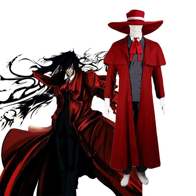 Hellsing Ultimate Alucard Cosplay Halloween Christmas Party Costume Suit Trench