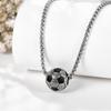 Soccer Silver Soccer Ball Soccer Chain Soccer Gift Necklace, 925, Accessory, Necklace, Men's, Women's, Goods,