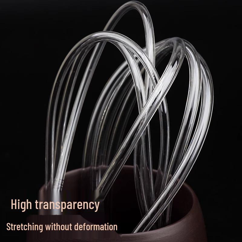 Dragon Scale Koi Braided Hand Rope: Transparent Soft Aquarium High-Pressure PU Oxygen Tube (Diameters 3-6mm)