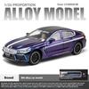 Similation 1/24 Scale BMW M8 Supercar Alloy Car Model , Sound and Light Pull Back Die Cast Children's Toy Collectibles Birthday Gift