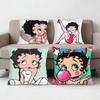 Classic CharacterAnime BBettys Boops Pillow Case Antidustmite Pillowcase Invisible zipper silky short plush Sofa cushion cover