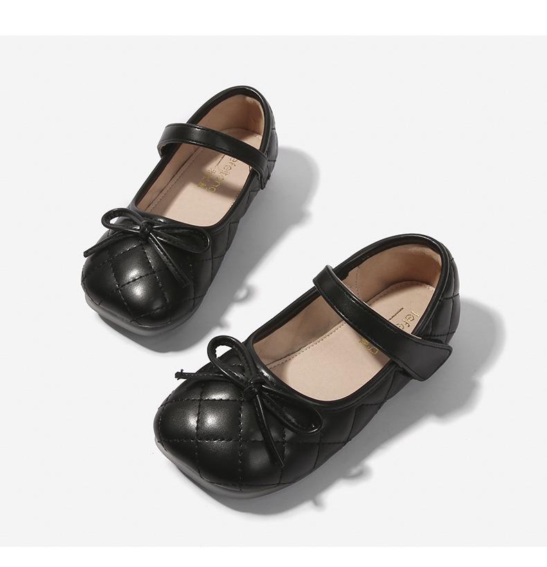 Girls' British-Style Leather Shoes - Spring/Autumn Soft Sole Flats for Little Princess.