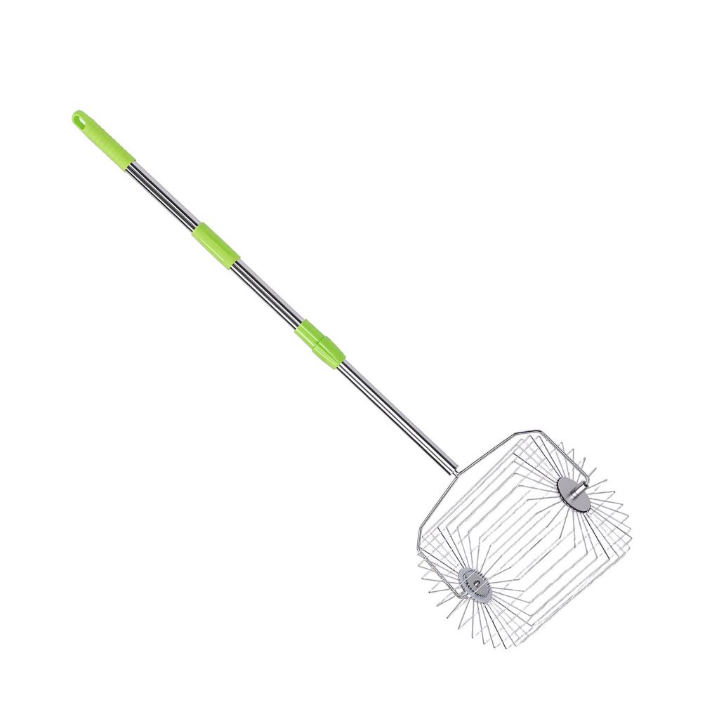 Tennis   Collector Roller Quick Rolling Picker Stainless Steel Multifunction Fruit Collector Garden Tool