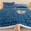 G5Z Winter Rabbit Plush Bed Sheet - Warm Velvet Mattress Blanket for Dorms