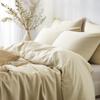 Cotton bedding 140x200 natural fabric satin weave smooth CREAM