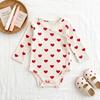 Cute Newborn Baby Girl Cotton Long Sleeve Nordic Style Romper And Pants