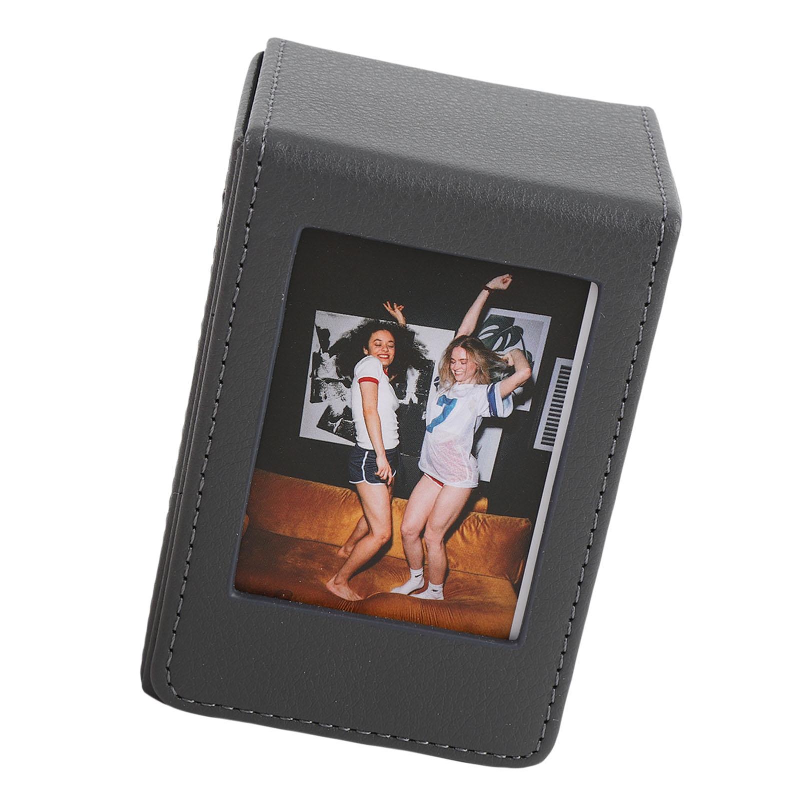 

Picture Holder Case Fit for SQ Film Photos 3 Inch Anti Scratch PU Leather Photo Storage Box Game Card Storage