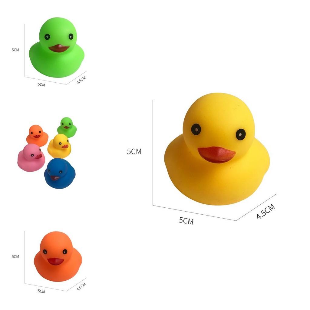 Colorful Small Yellow Duck Squeeze Toy For Swimming Play In Duckling Theme Pool