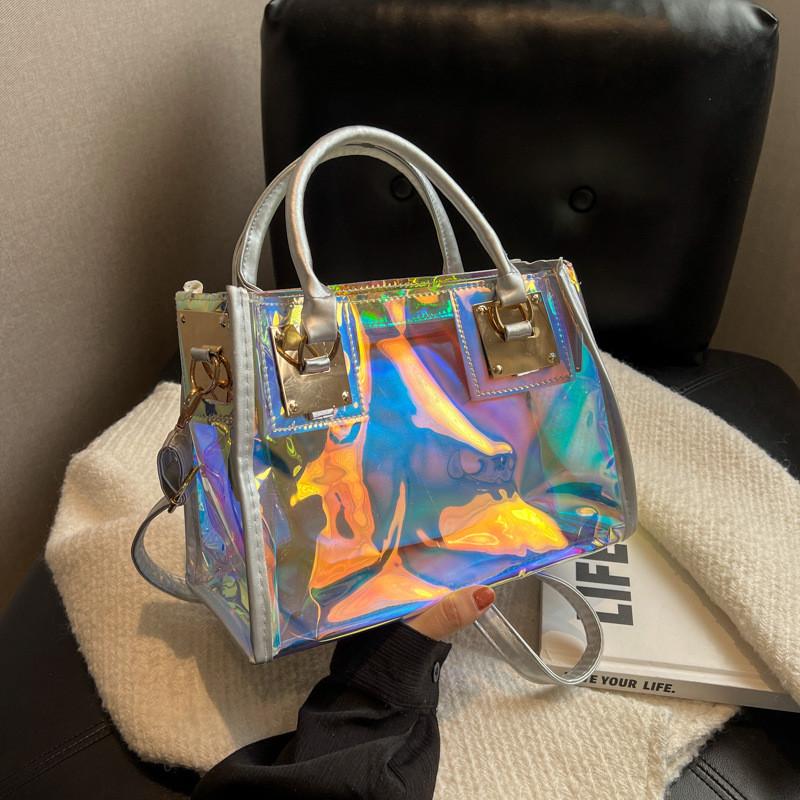 Dazzling Tote Colors Handbag Single Shoulder Crossbody Jelly Bag Fashion Women