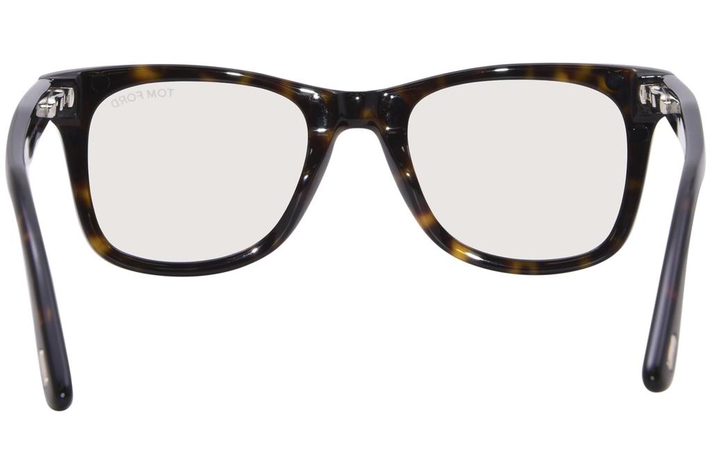 Tom Ford 50mm Sunglasses with Blue Light Filtering Lenses for Men and Made in Italy Dark TF5970-B Clip-on Women, (052 Havana)