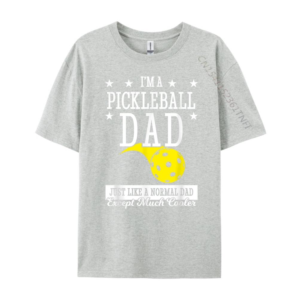 Pickleball Dad Much Cooler Teeshirt Shirts Gift White Graphic Tee Mens TShirts Printed On