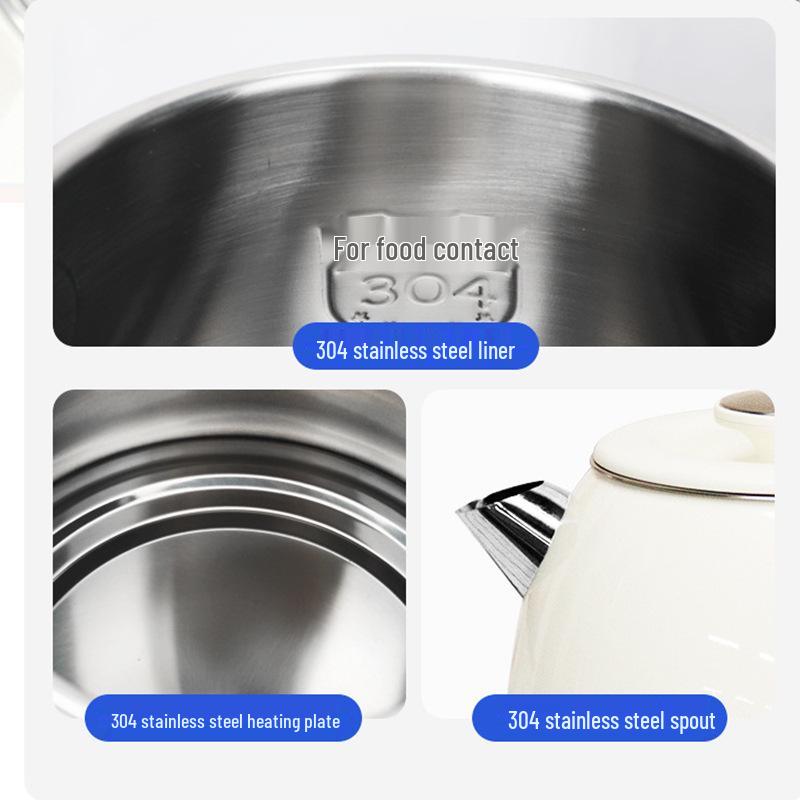 European Standard 2L Stainless Steel Electric Kettle, Anti-scald, 304 Certified.