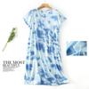 Plus size Estate Donna Camicia da notte Manica corta Simpatico cartone animato pigiameria dolce O Collo Camicie da notte Pigiama Pigiama da donna in cotone