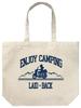 2D COSPA Camp SEASON Silhouette Bike Shima Rin Large Tote Bag NATURAL [Official] "Laid-Back 3"