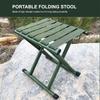 Portable Folding Stool Lightweight Camping Chair   Outdoor St for Outdoor Running Hiking Fishing BBQ Garden Garden Bch Iron Green Foldable 130kg Lo
