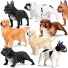 Realistic Large-Size Heart Dog Model: Golden Retriever, Bulldog, Pit Bull for Home or Car Decoration
