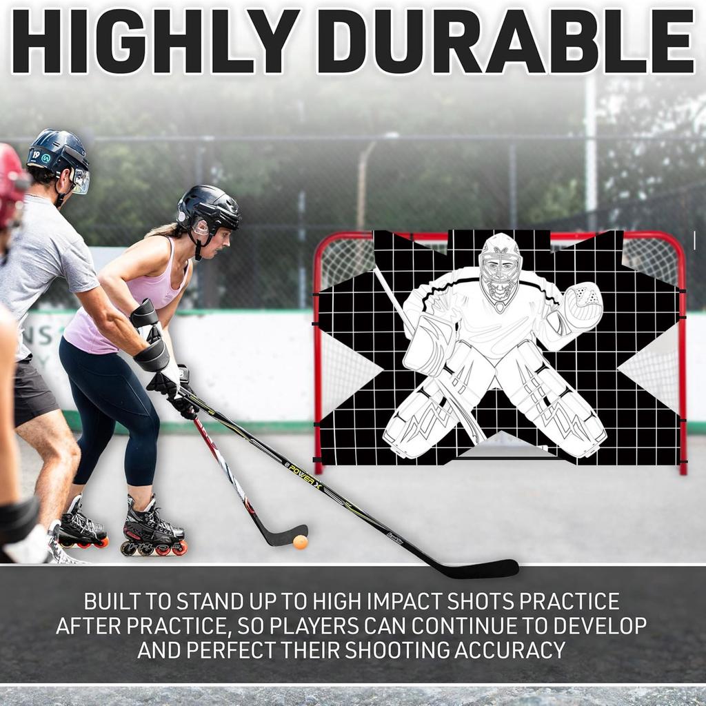 Street Goalie Shooting Target - Tutor Goal Practice Target - Street Net Goalie Target - Easy Attach Targe