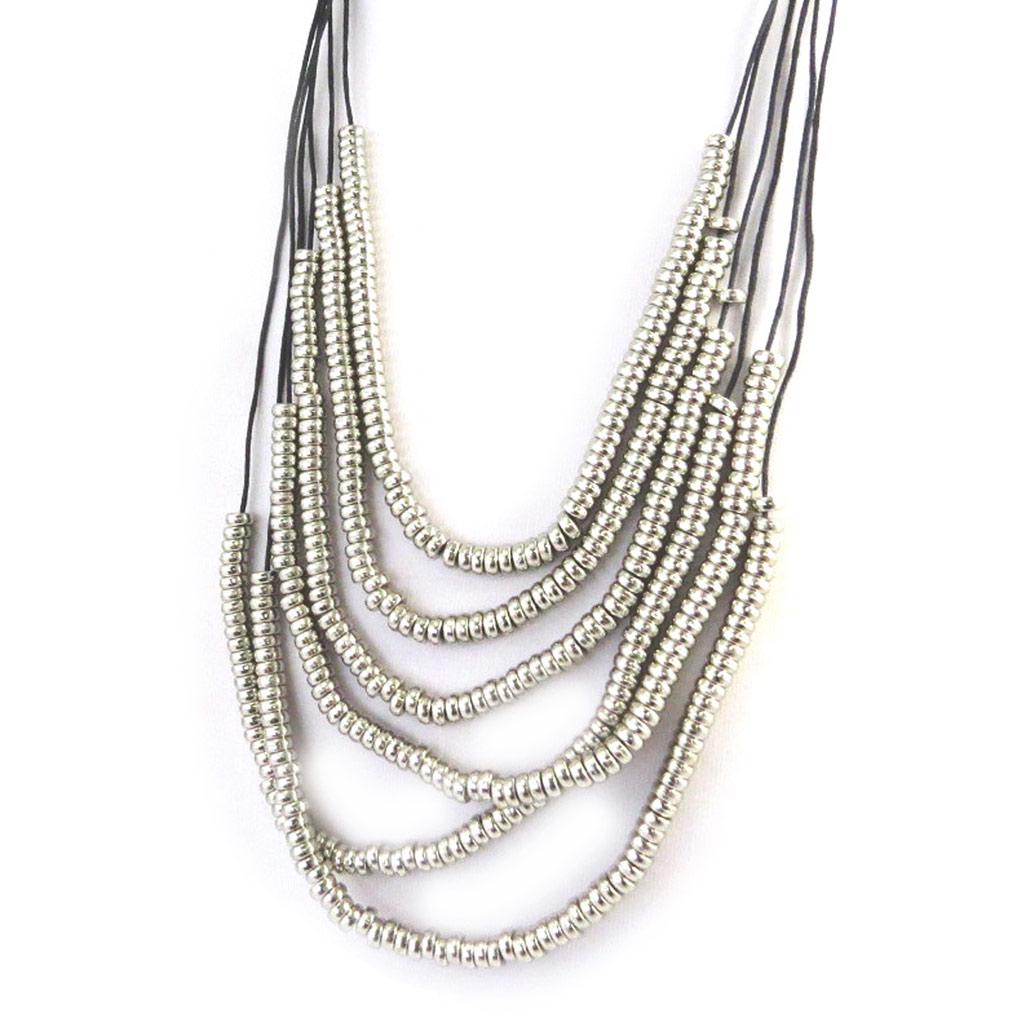 Les Trésors De Lily [M1992] - Silver 'Kilimanjaro' Necklace