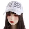 Atmungsaktiv Verstellbar Damen Outdoor Koreanischer Hip Hop Netzmütze Schirmmütze Spitze Blume Baseballkappe