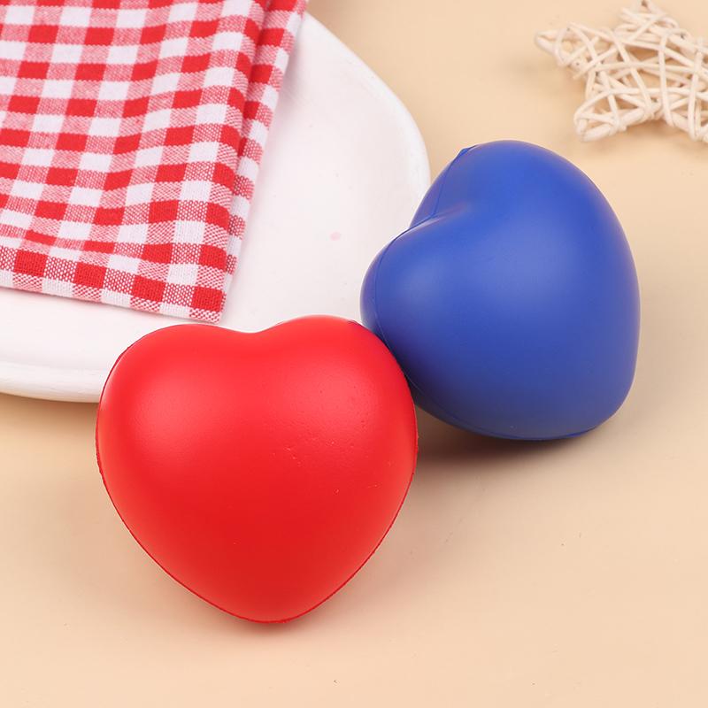 1/3Pcs Funny Love Heart Ball Soft Slow Rising Stress Reliever Gag Squeeze Kids Toy Anti-Stress Decompression Toy