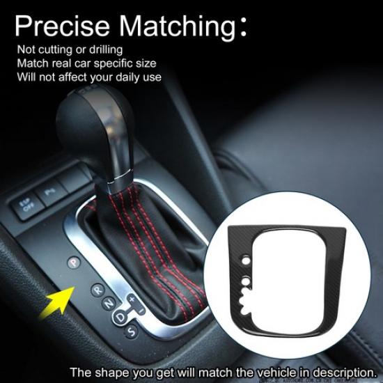 Gear Shift Knob Cover Decal Sticker for VW Golf 6 08-13 Black
