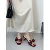 Fashion Shoes Slippers Casual Slipers Women Low Heeled Mules Butterfly-Knot Slides Luxury 2025 Summer High Butterfly-knot Rubber Pumps P