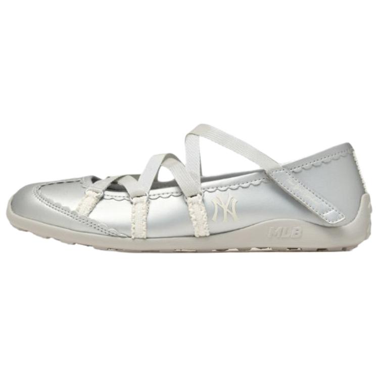 

MLB New York Yankees Mary Jane Shoes Women s Silver 3ASXMJ96N-50SIS 37.5