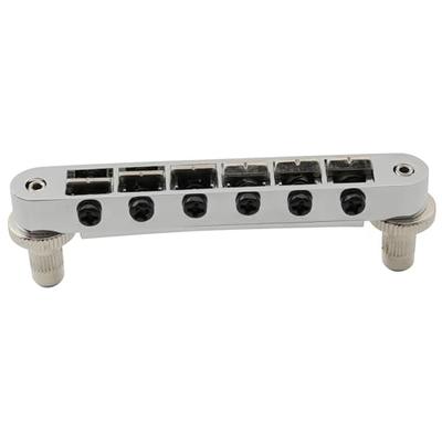 Wilkinson WOGB1 10.4mm Nashville Tune-O-Matic Bridge, USA, for Les Paul, Epiphone, and SG Electric Guitars, Chrome