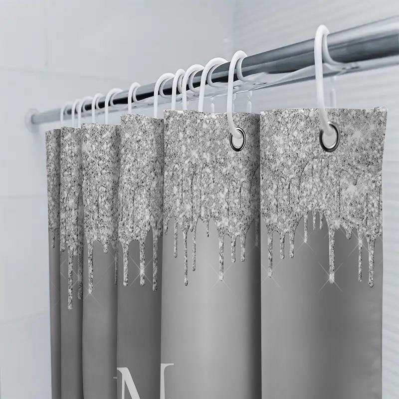 Delightful Pink White Floral Shower Curtain Home Decor Bath Room Decoration Waterproof Fabric For Kids Bathroom