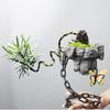 Wrought Iron Hanging Ornament Iron Chain Suspension Home Living Room Decoration Wenzhu Succulent Moss Ball Landscaping Basin