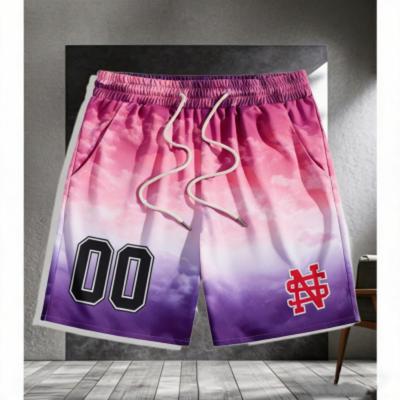 Shorts d'été à motif de chiffres pour hommes, mode de rue, imprimé 3D, shorts décontractés tendance pour hommes et femmes, pour le sport en extérieur