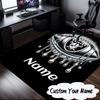 Custom Name Rider's Shield Emblem Rug for Living Room, Game Rooms, Office, Bedroom, Floor Mat Playful Design, Fan Gifts Christmas Decor