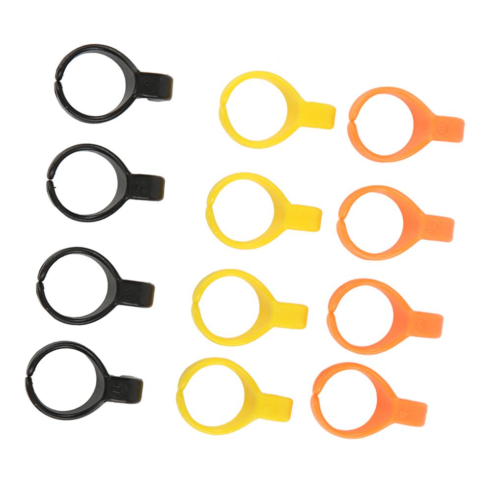 12 Pcs Line Cutter Ring Colorful Plastic Opening Ring Cutter for Sewing Jewelry Making Quilting
