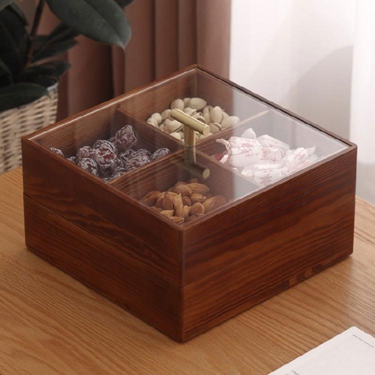 Moisture Proof Candy Box with Cover Elegant Snack Organizer Practical Dry Fruit Holder Kitchen Organization Supplies