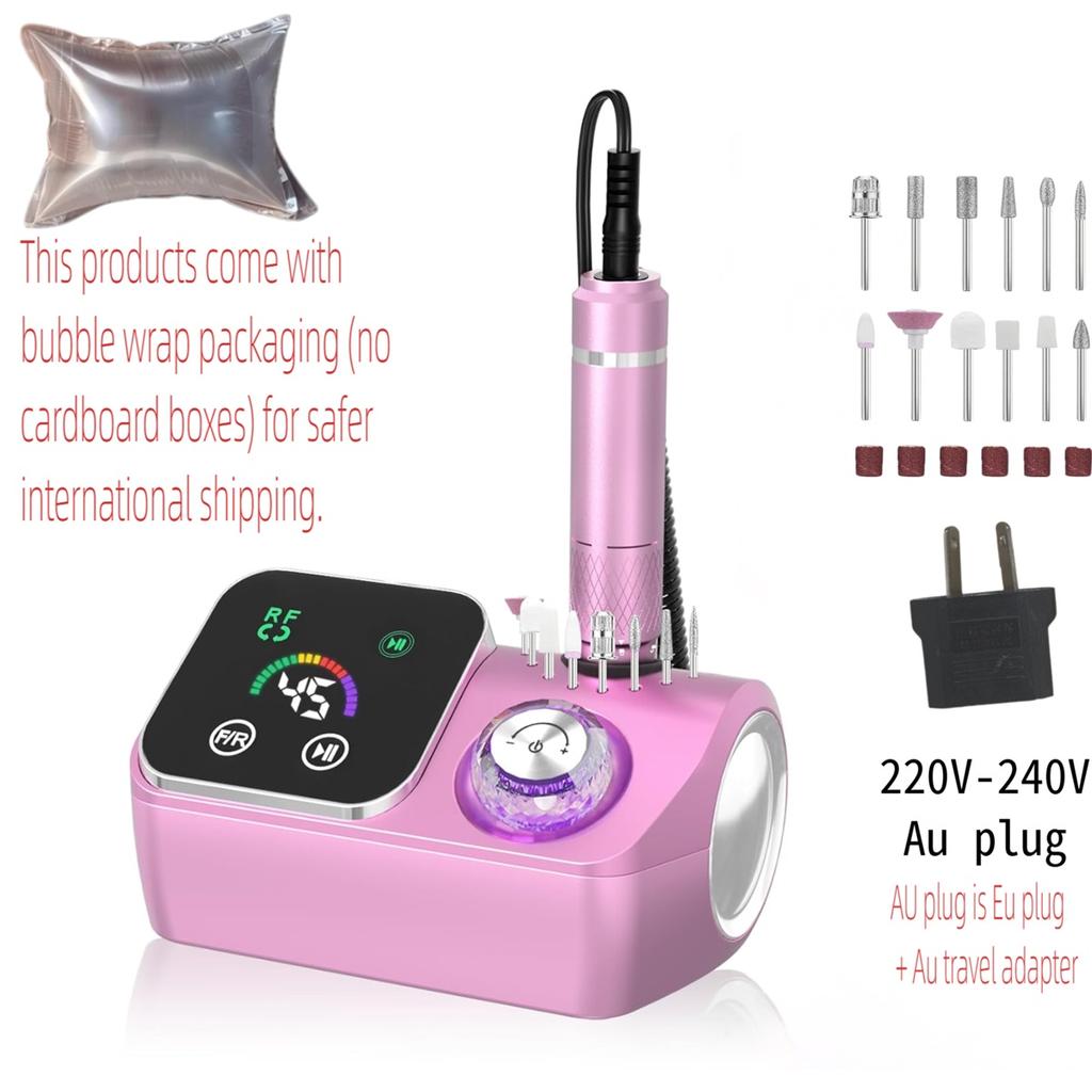 45000RPM Professional Electric Nail Drill Machine With LED Display Low Noise Nail Sander For Home Manicure Salon Use