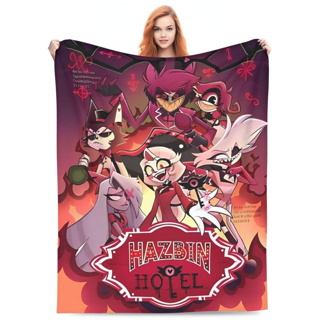 VOX H-Hazbin Hotel Alastor Game Blanket Quality Warm Bedding Throws Winter Picnic Bedroom Comfortable Bedspread
