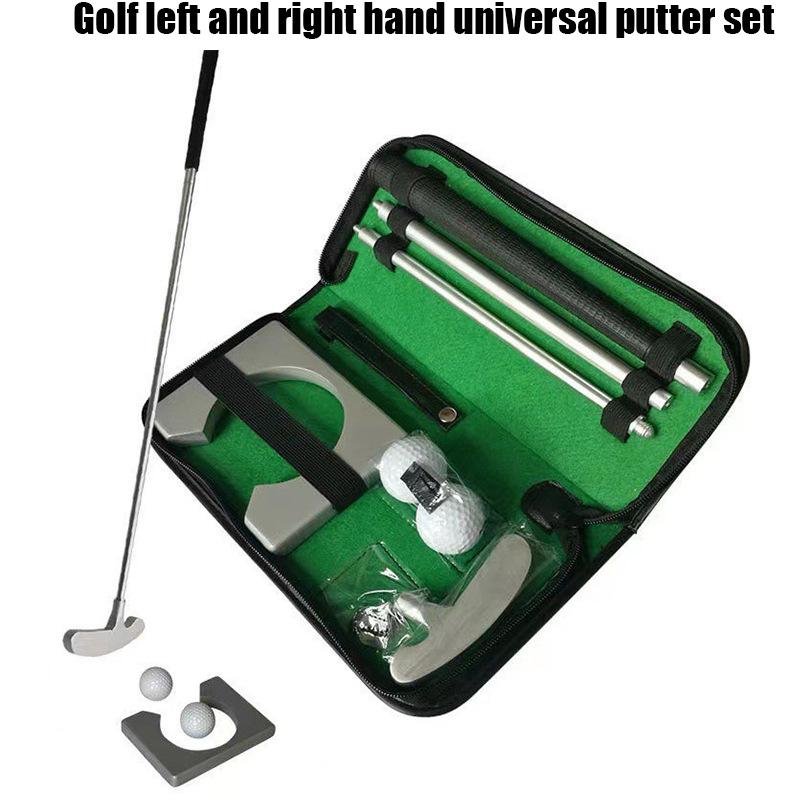 Golf Aluminum Alloy Combination Push Rod Three Section Detachable Portable Single-sided Double-sided Set for Golf Use