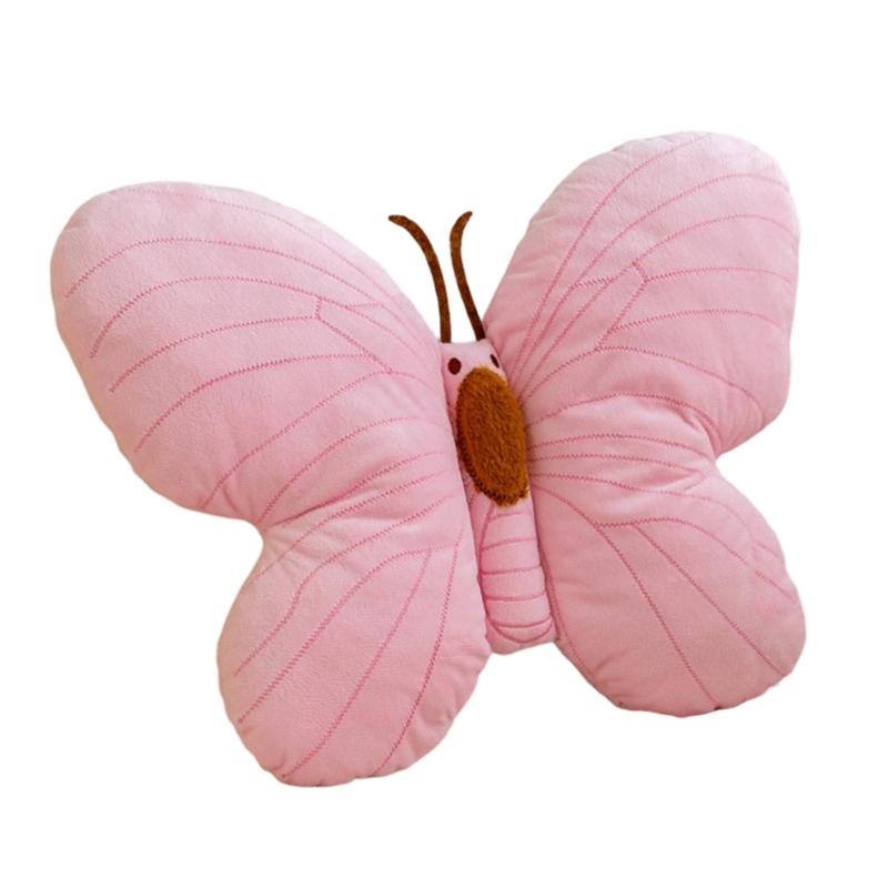 Soft Plushes Butterfly Pillow for Bedroom Living Room Decoration and Kids Room