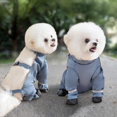 Dog Boots Leggings Adjustable Strap Waterproof Dust-proof Non-slip Dog Paw Protectors Shoes Snow Pants Outdoor Small Medium Dog Suspender Boots