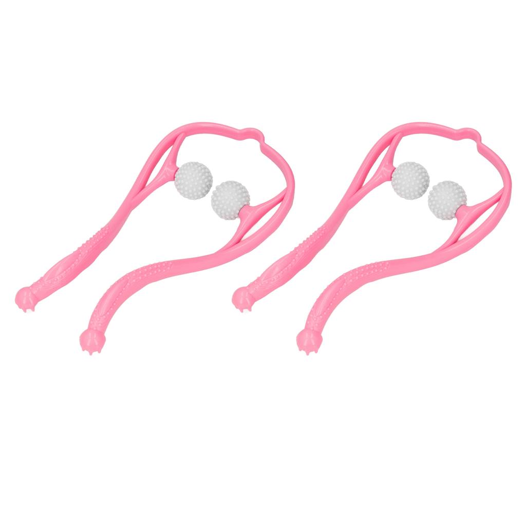 2pcs Neck Massager Dual Trigger Point Ergonomic Handheld Massager for Neck Shoulder