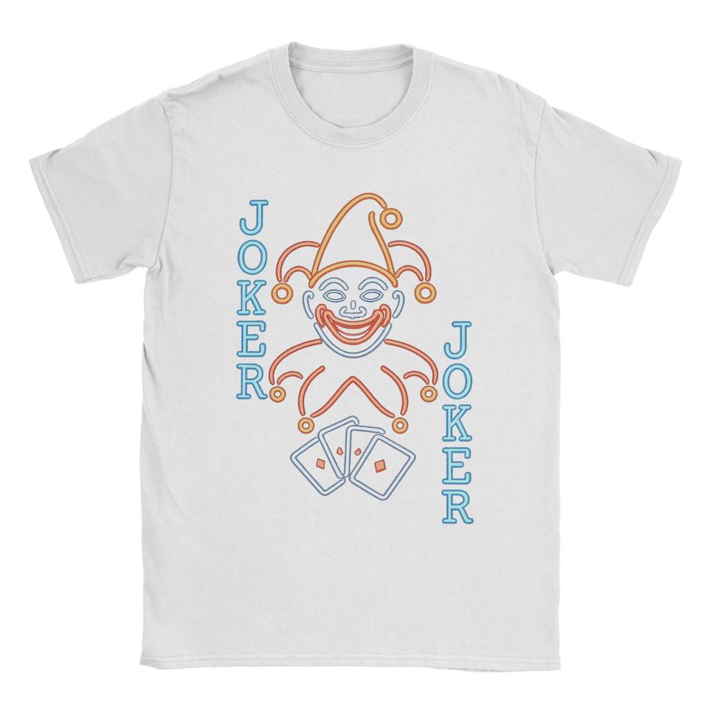 Men's Balatro Game Card Joker Roguelike T Shirts Clown 100% Cotton Clothes Novelty Short Sleeve Crew Neck Tees 4XL 5XL T-Shirts