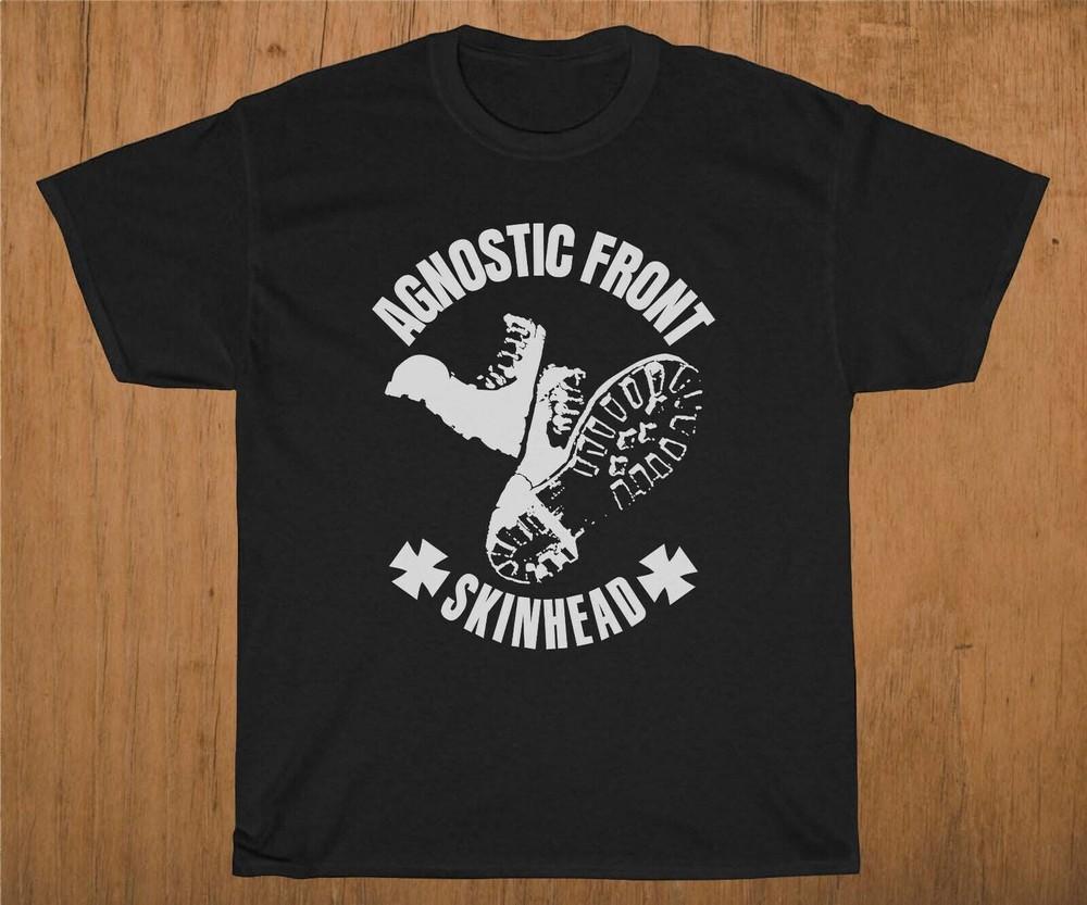 Trend Merry Christmas Agnostic Front Cotton Black T-Shirt BL547