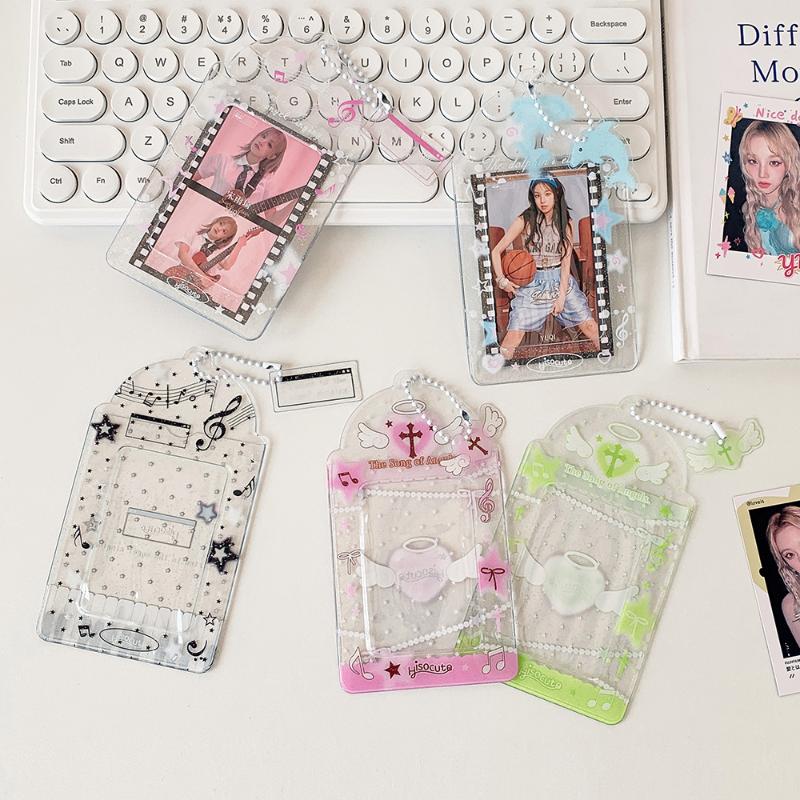 Kpop Pocard Holder Y2K Po Card Holder Kpop Charm Holders Kawaii Po Card Id Bus Card Holders