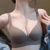 Seamless Bra Women's Lace-holding Underwear Gathering Bra Large-sized Thin Bra Push Up Bra