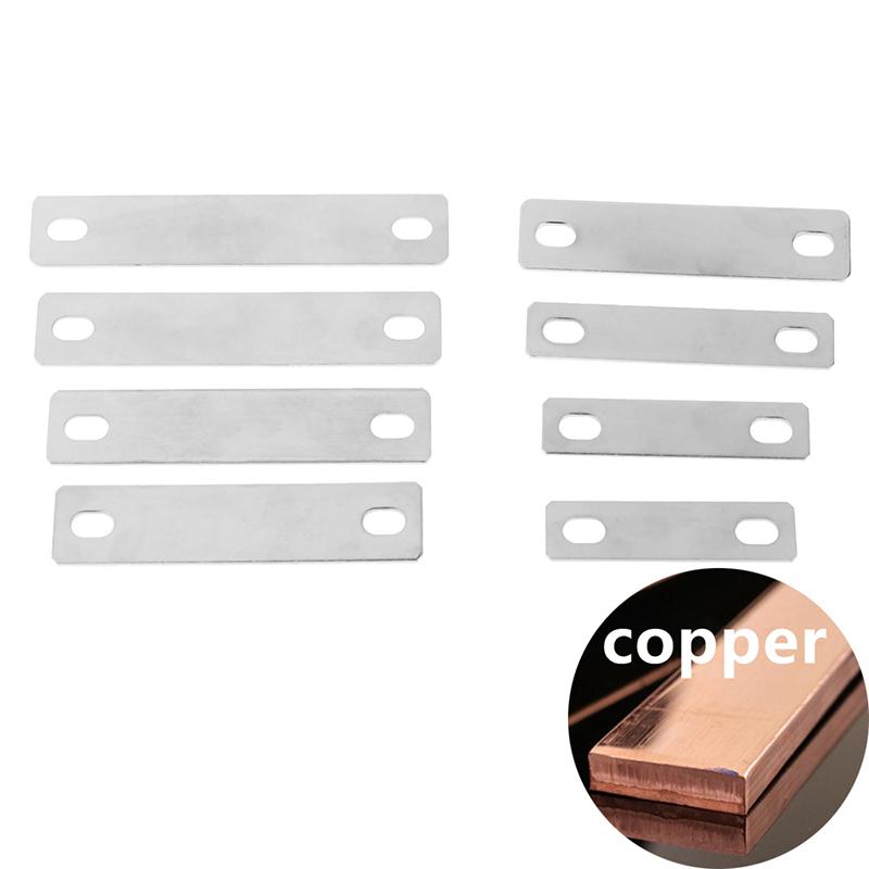 Connettore Barra Collettrice Rame Nichelato Distanza Fori 25 30 35 40 45 50 68 72 80 85Mm Batteria al Litio Barra Collettrice Spessore 1,5 Mm