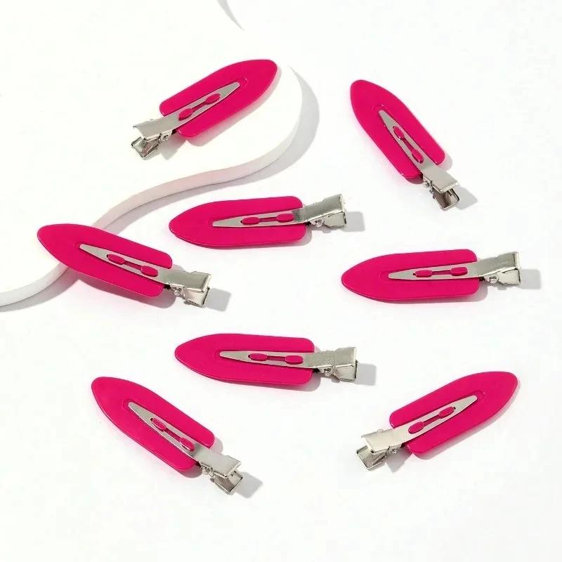 8pcs/set Women Girls No Bend  Seamless Hair Clips Side Bangs Barrette Makeup Washing Face Accessories Styling Hairpins